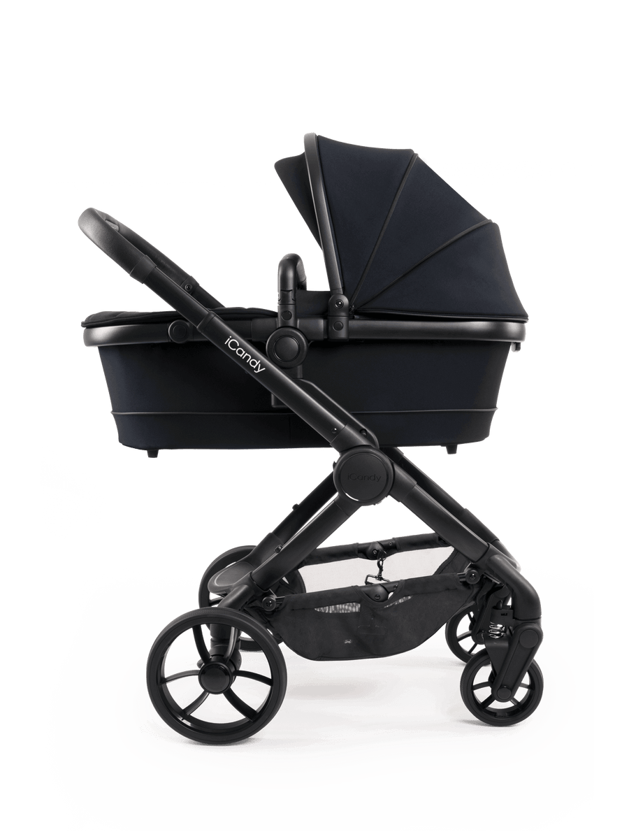 Peach 7 Black Pushchair and Carrycot
