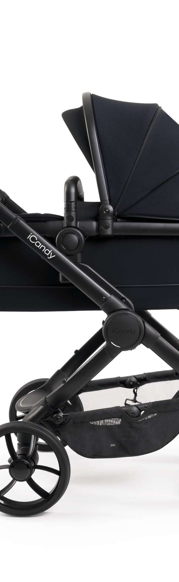 Peach 7 Black Pushchair and Carrycot - Complete Bundle