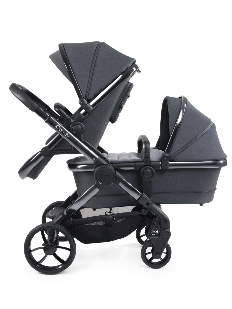 Peach 7 Truffle Pushchair and Carrycot - Double