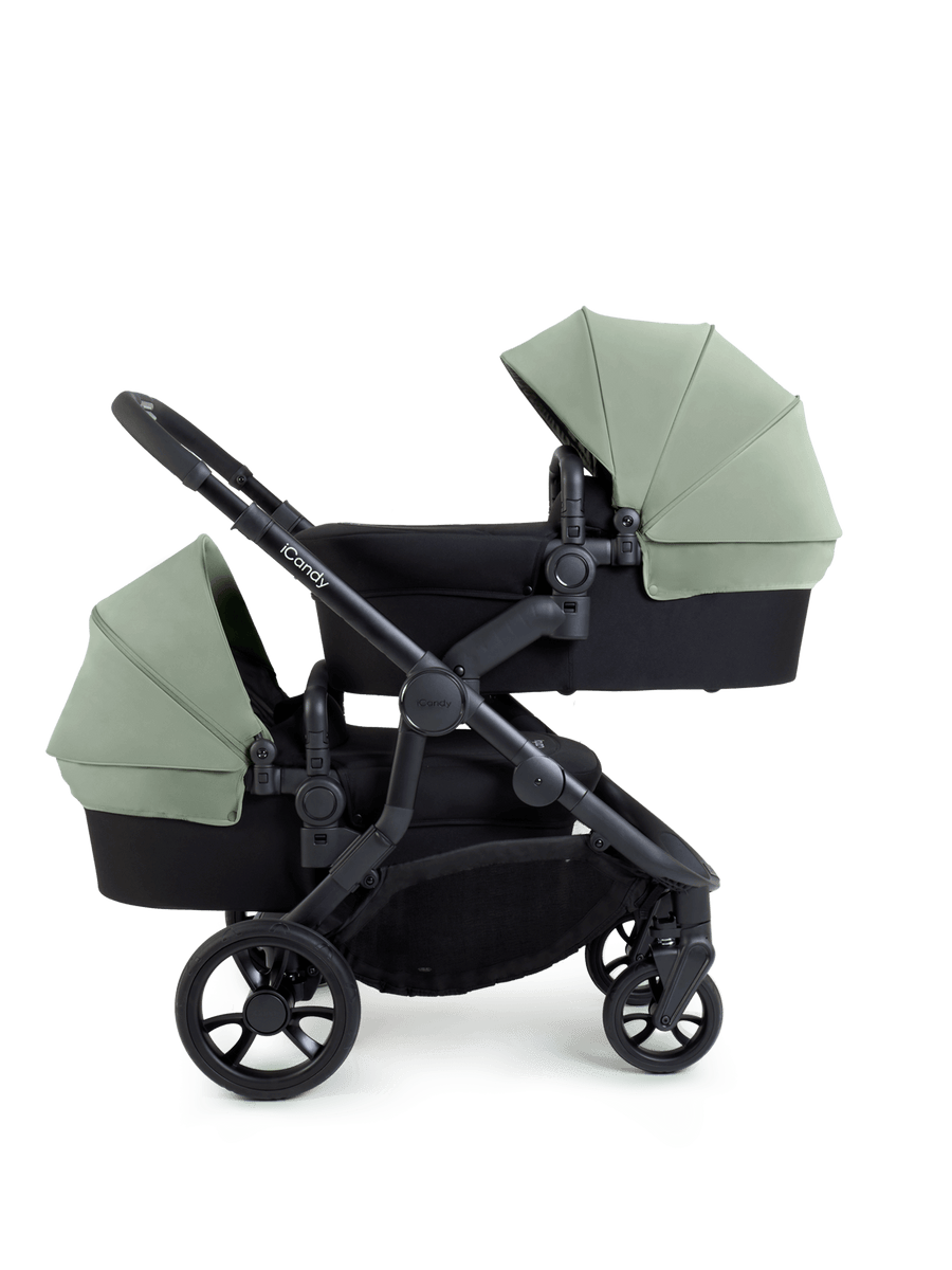Orange 4 Pistachio Pushchair Bundle - Twin