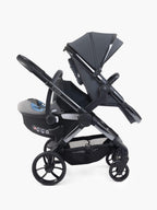 Peach 7 Dark Grey Pushchair and Carrycot - Double