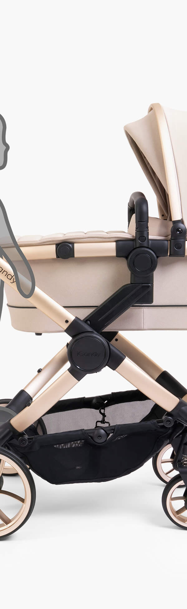 Peach 7 Biscotti Pushchair and Carrycot - Complete Bundle