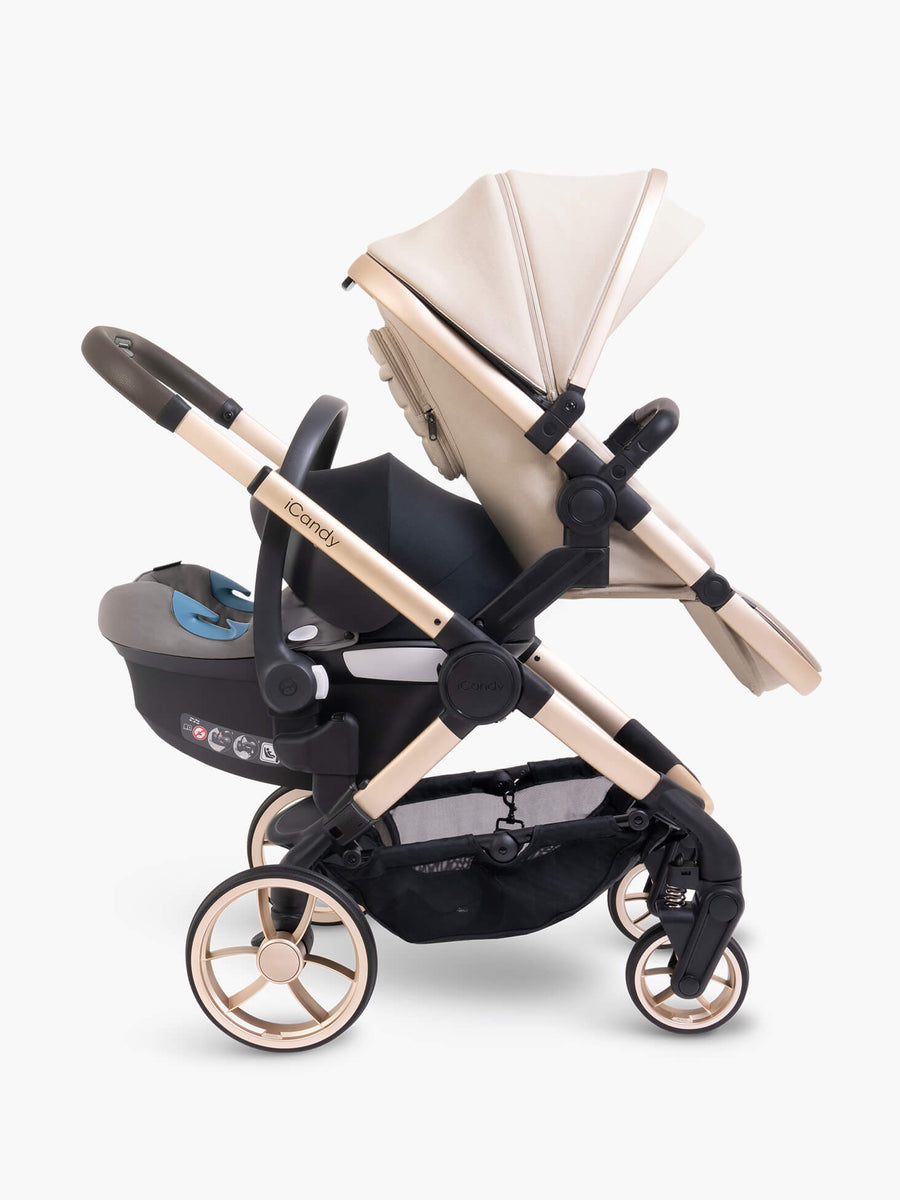 Peach 7 Biscotti Pushchair and Carrycot - Double