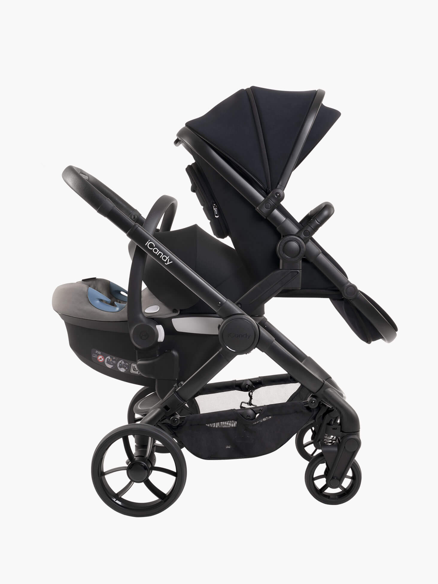 Icandy peach double car seat deals