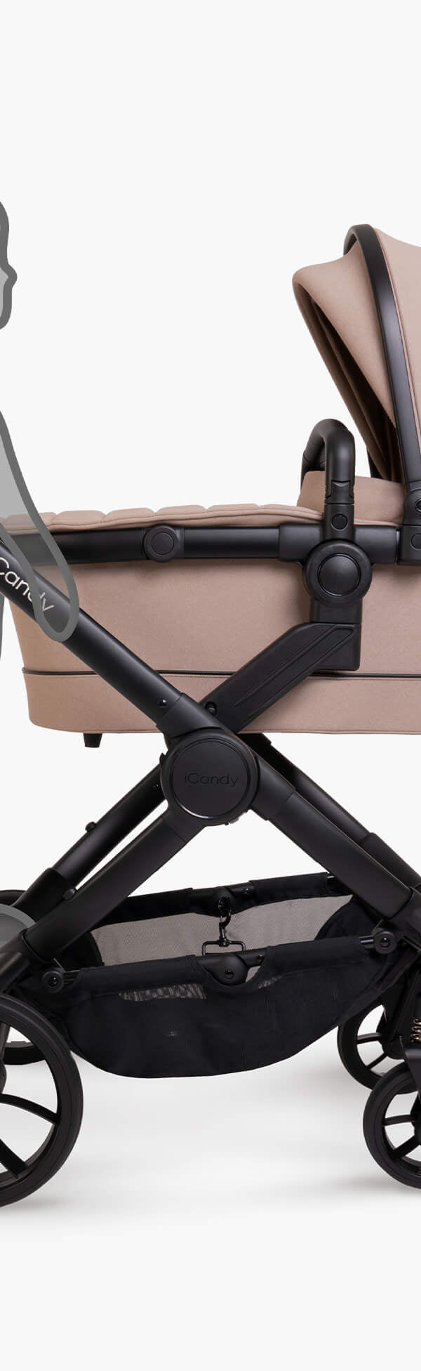 Peach 7 Cookie Pushchair and Carrycot - Complete Bundle