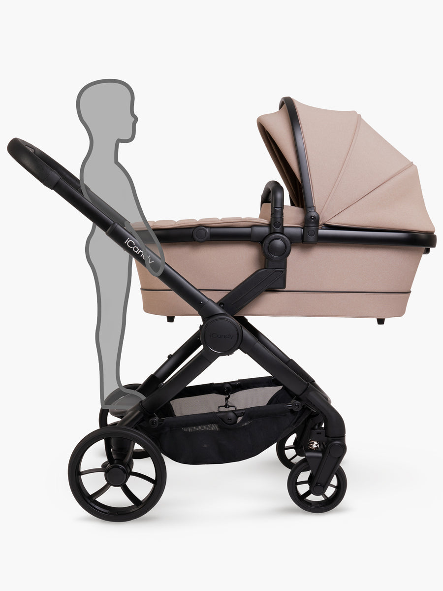 Peach 7 Cookie Pushchair and Carrycot - Car Seat Bundle