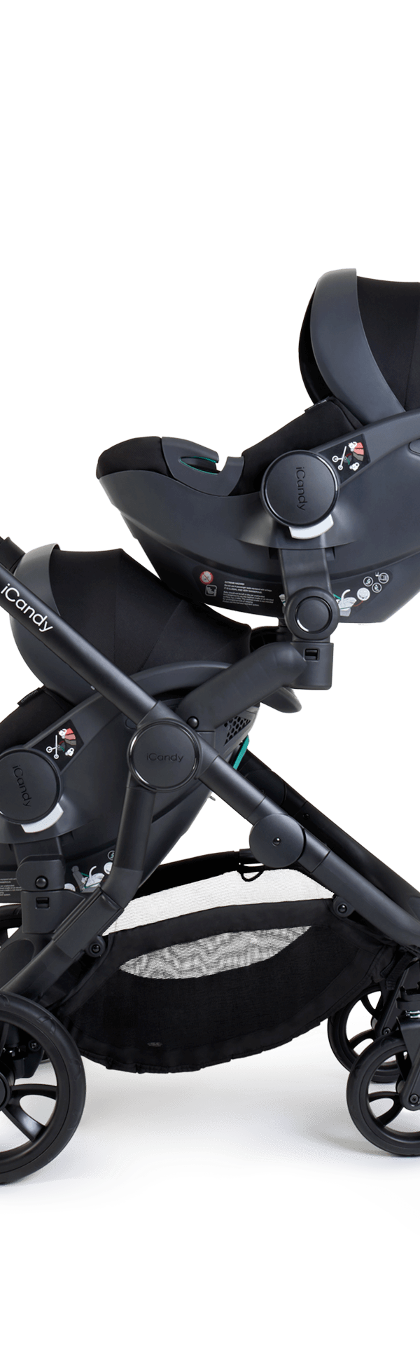 Orange 4 Rose Pushchair Bundle - Twin