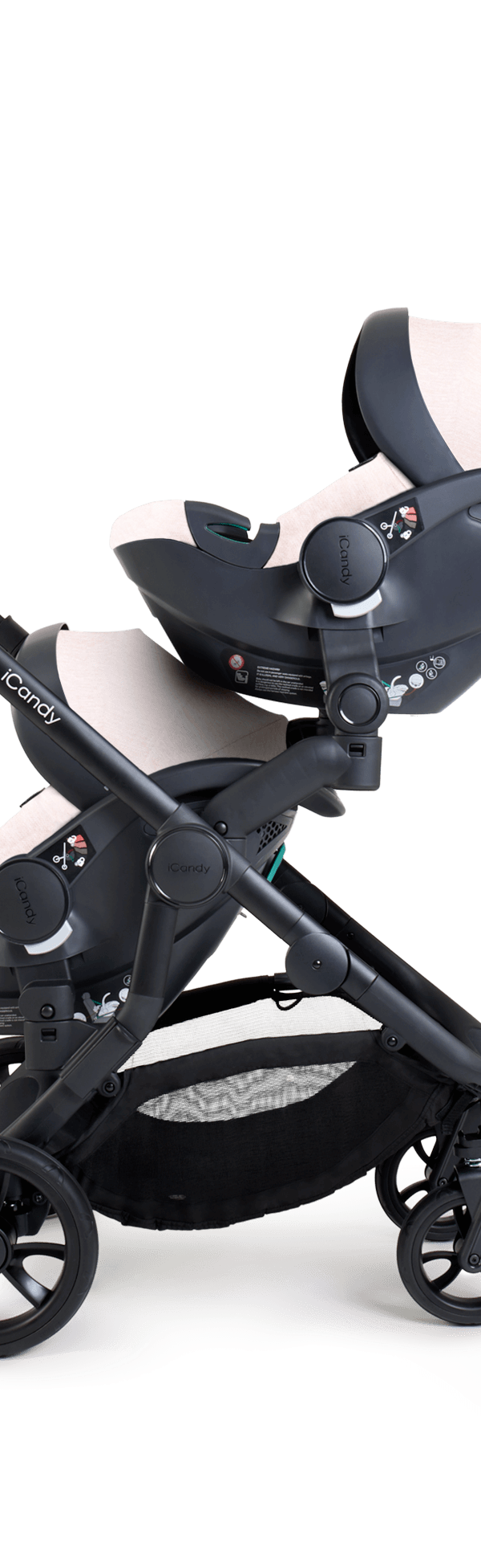 Orange 4 Latte Pushchair Bundle - Twin