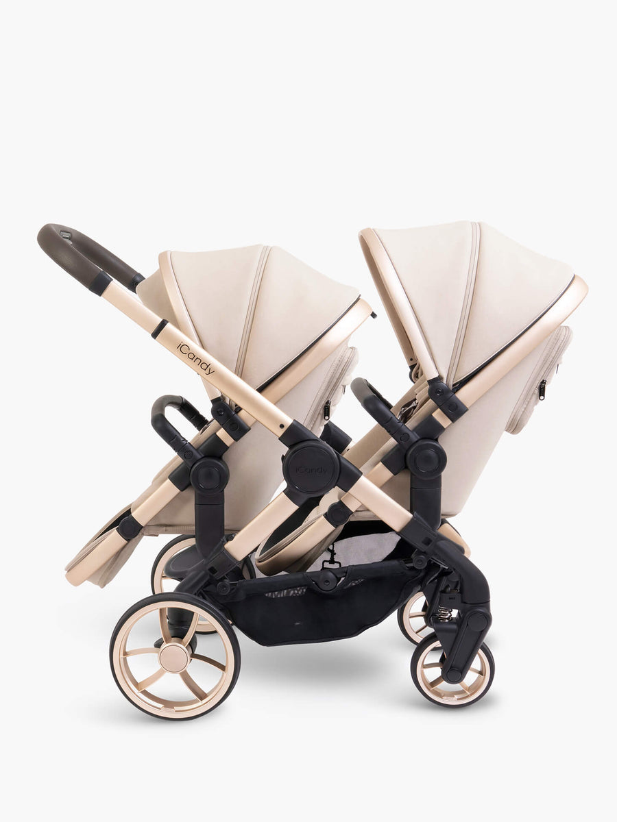 Peach 7 Biscotti Pushchair and Carrycot - Double