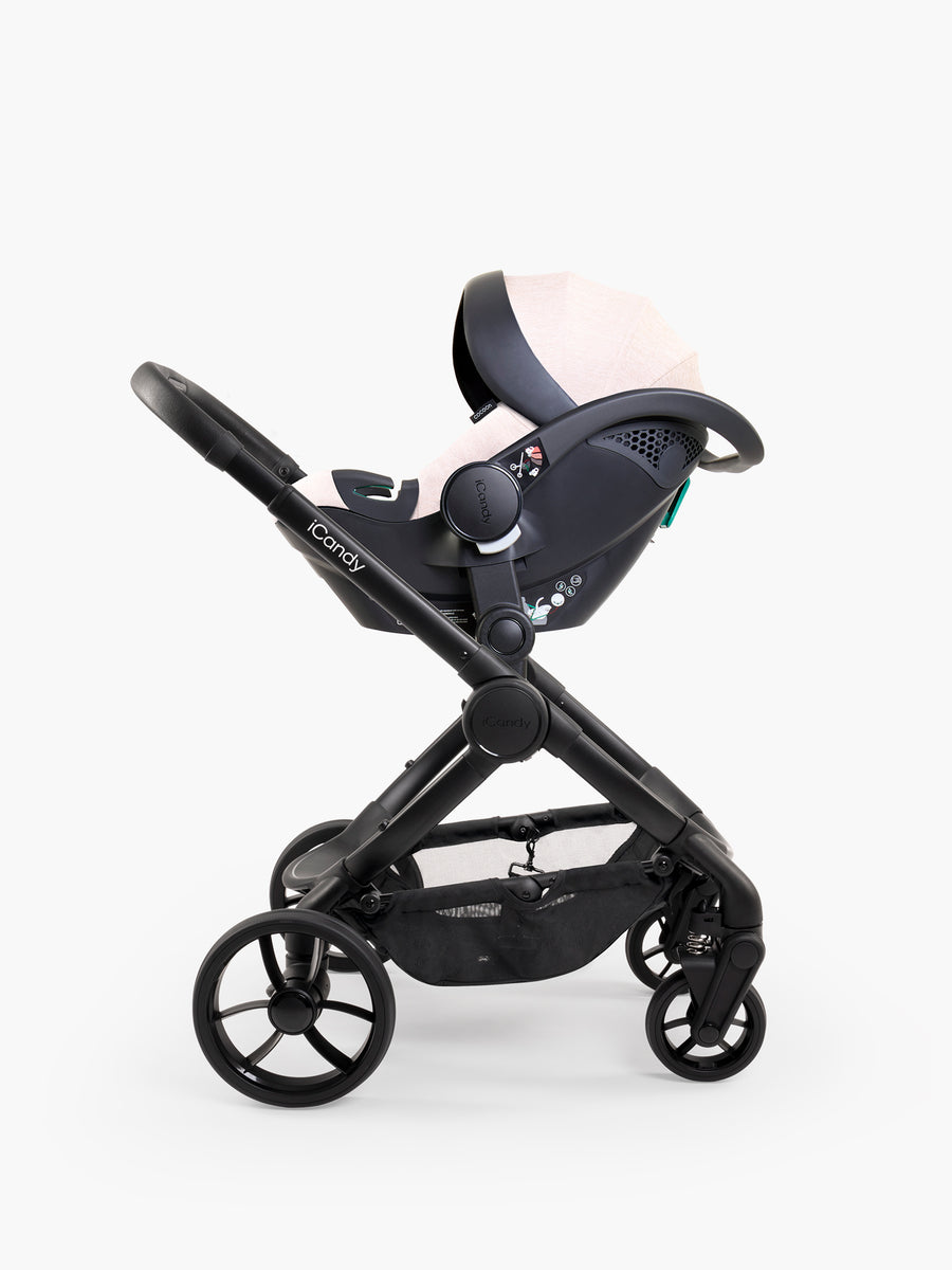 Peach 7 Cookie Pushchair and Carrycot - Car Seat Bundle