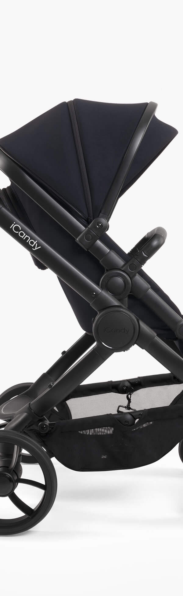 Peach 7 Black Pushchair and Carrycot - Complete Bundle