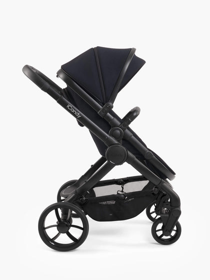 Peach 7 Black Pushchair and Carrycot - Complete Bundle