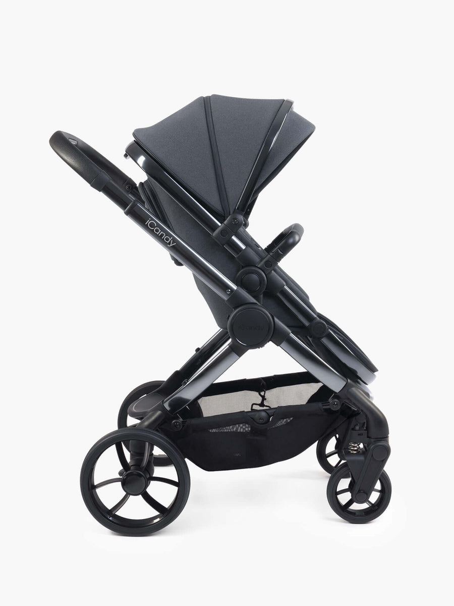 Peach 7 Dark Grey Pushchair and Carrycot