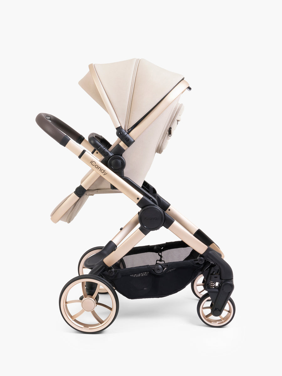 Peach 7 Biscotti Pushchair and Carrycot - Car Seat Bundle