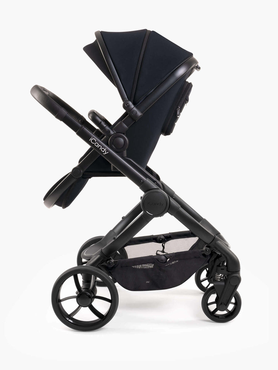 Peach 7 Black Pushchair and Carrycot