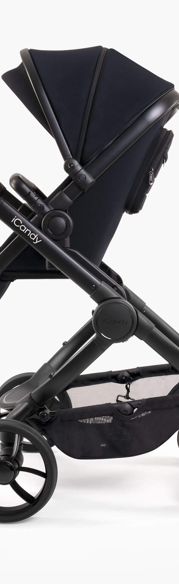 Peach 7 Black Pushchair and Carrycot - Complete Bundle