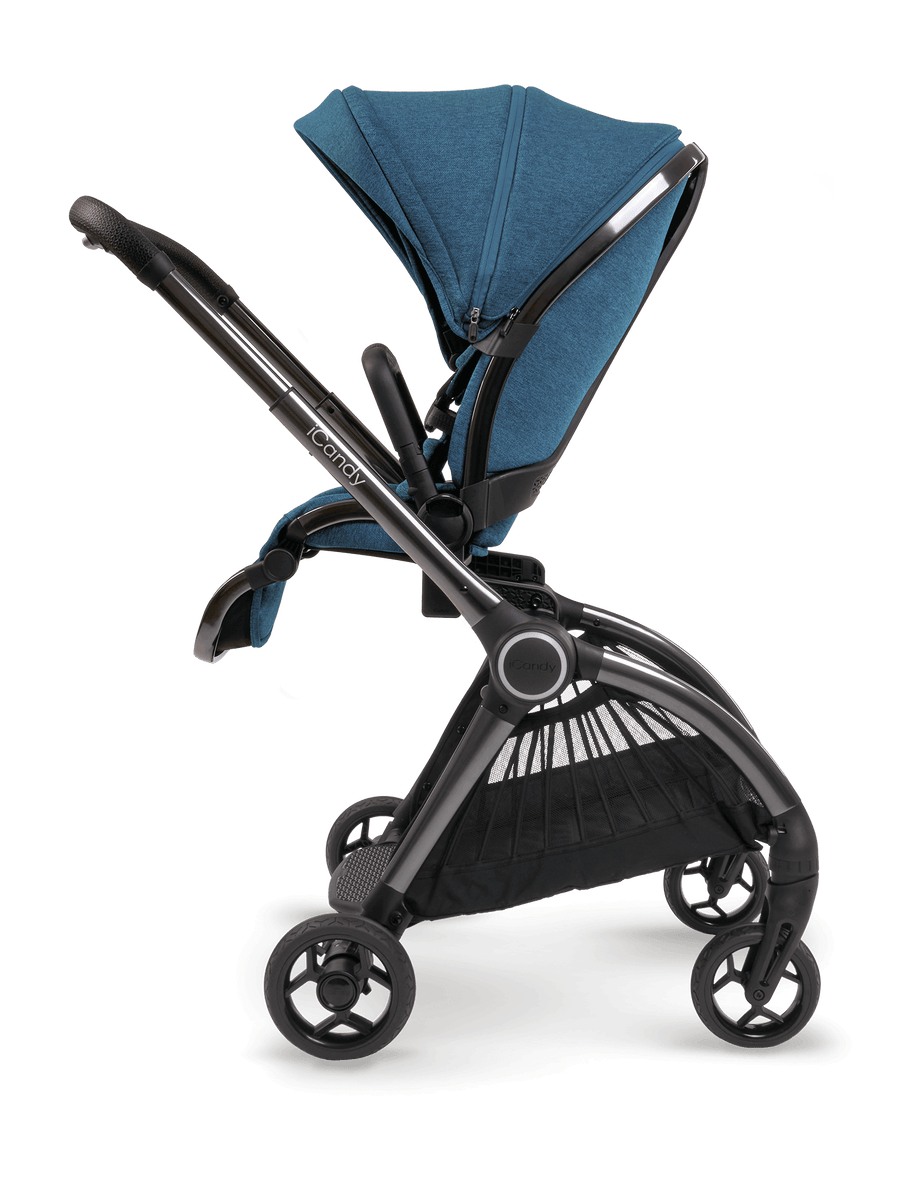 Core Atlantis Blue Pushchair and Carrycot - Car Seat Bundle