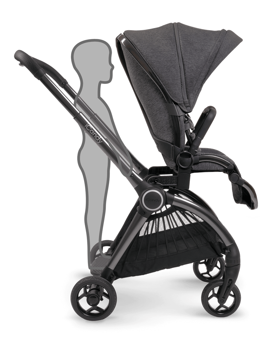 Core Dark Grey Pushchair and Carrycot - Car Seat Bundle