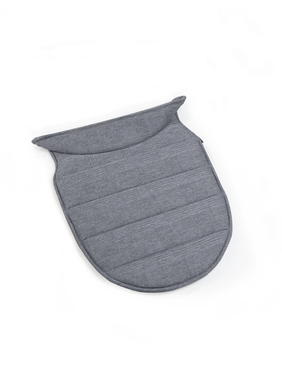 Peach 6 Carrycot Apron - Light Grey Check