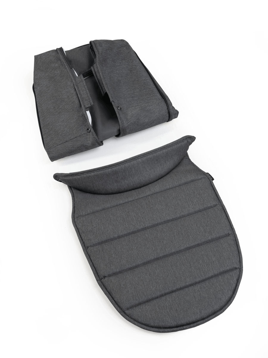 Peach 6 Dark Grey Twill Carrycot Fabric