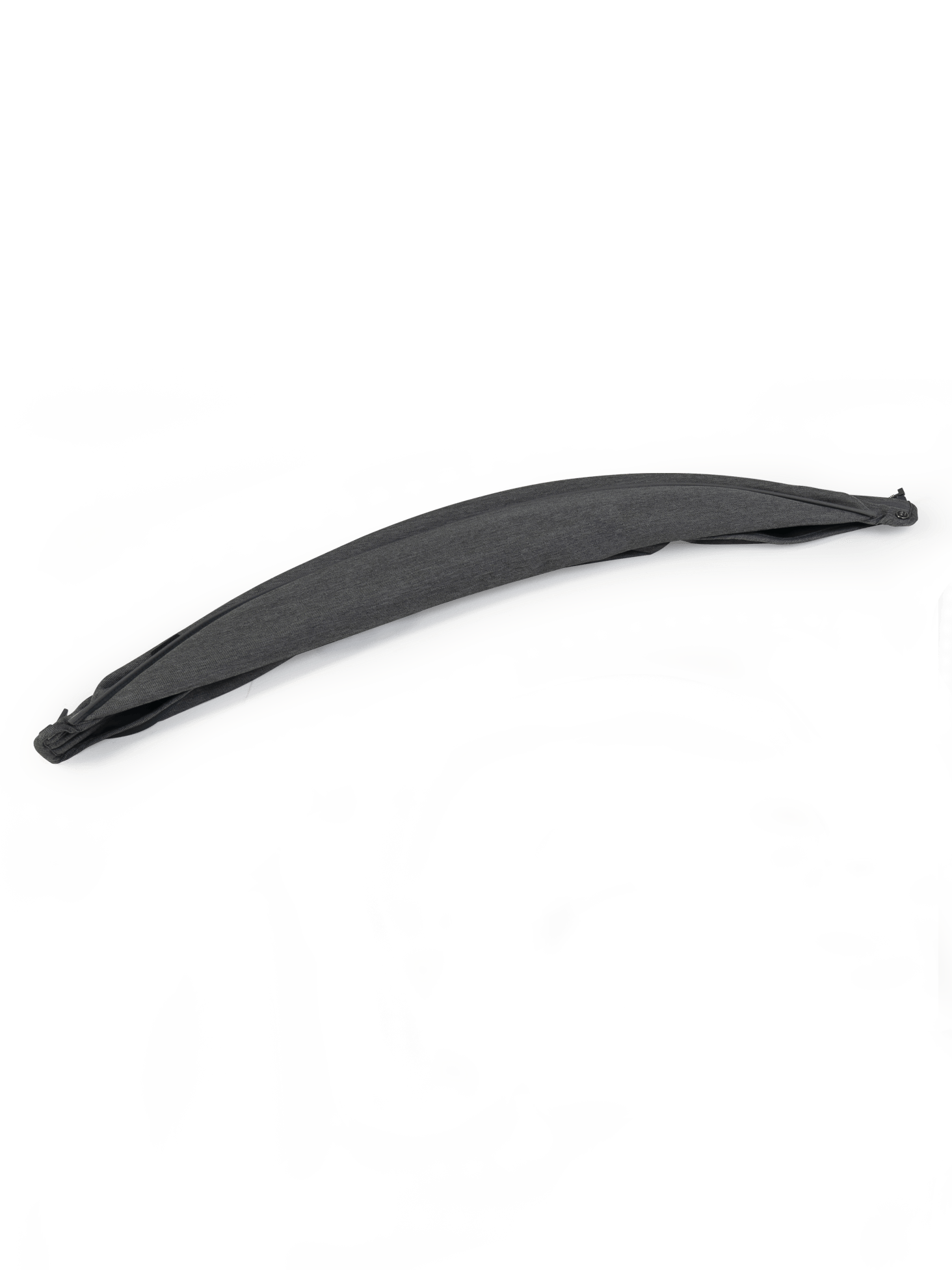 Peach 6 Seat/Carrycot Hood Fabric - Dark Grey Twill