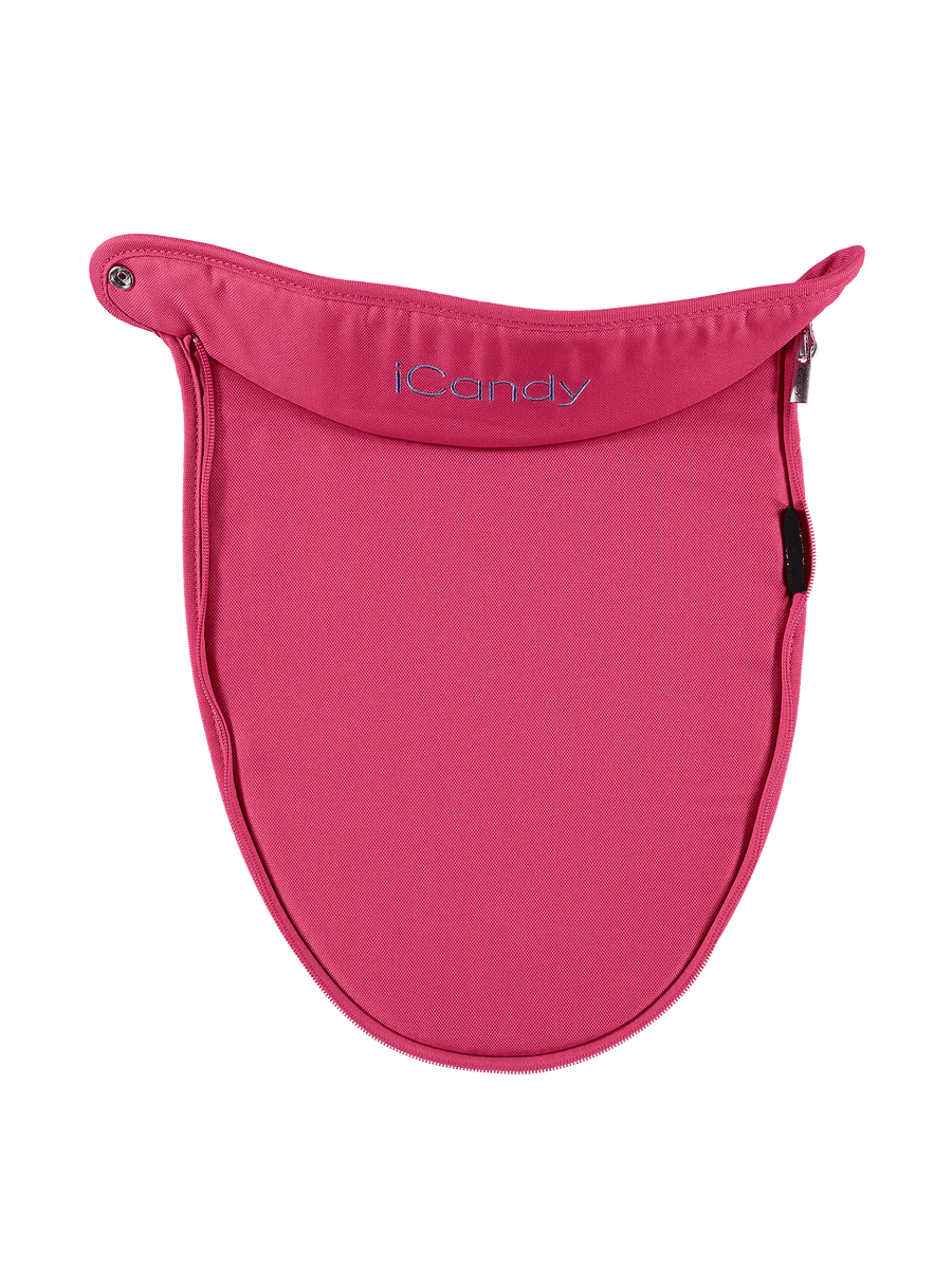 Peach 4 Blossom Carrycot Apron - Bubblegum