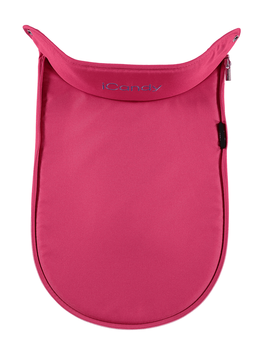 Peach 4 Main Carrycot Apron - Bubblegum