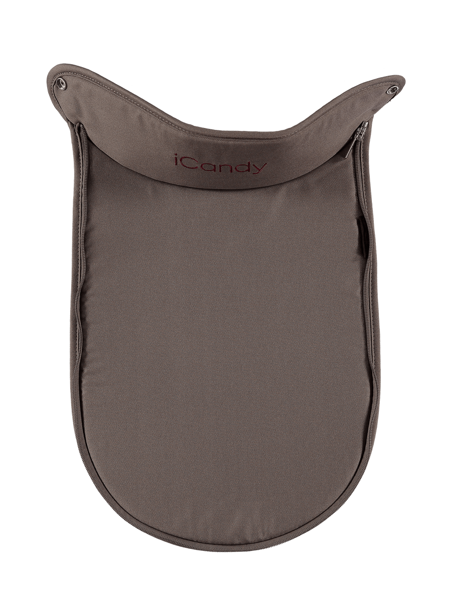Peach 4 Main Carrycot Apron - Claret