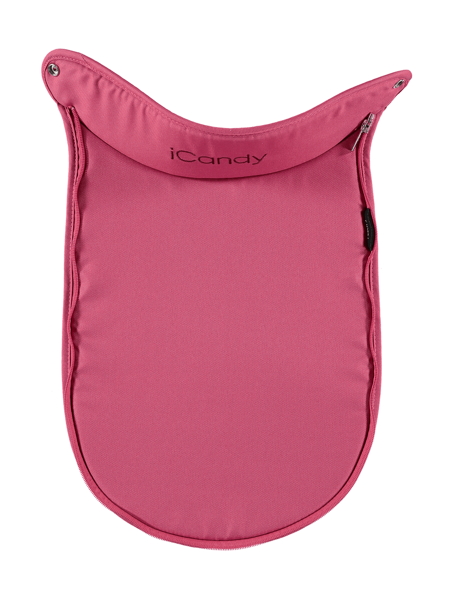 Peach 3 Fuchsia Blossom Carrycot Apron