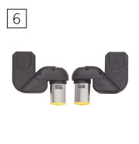 Peach Lower Car Seat Adapters